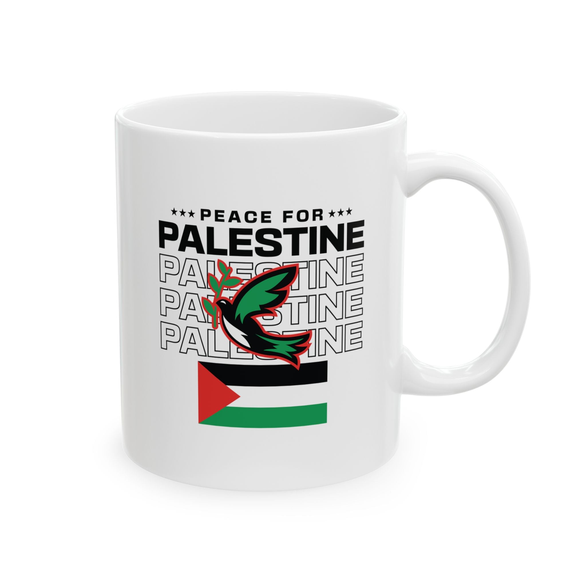 Peace for Palestine Ceramic Mug