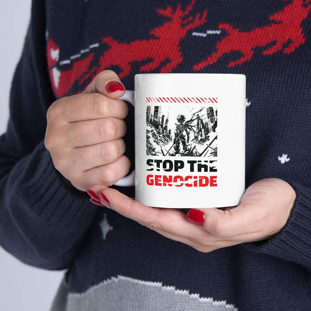 Stop the Genocide Ceramic Mug