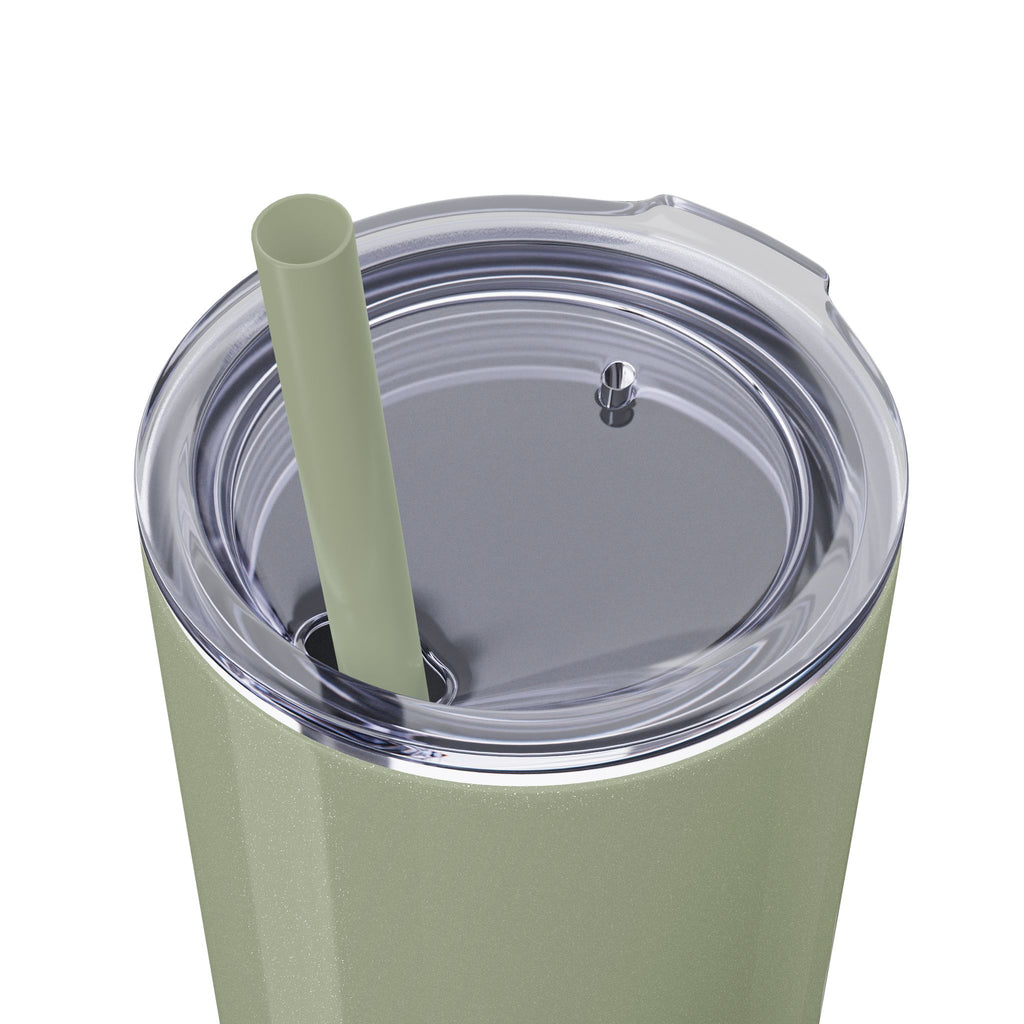 Cute Bunny Skinny Tumbler 20oz with Straw - Mug