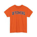 Wyoming Vintage Varsity T-shirt - Orange / S - T-Shirt