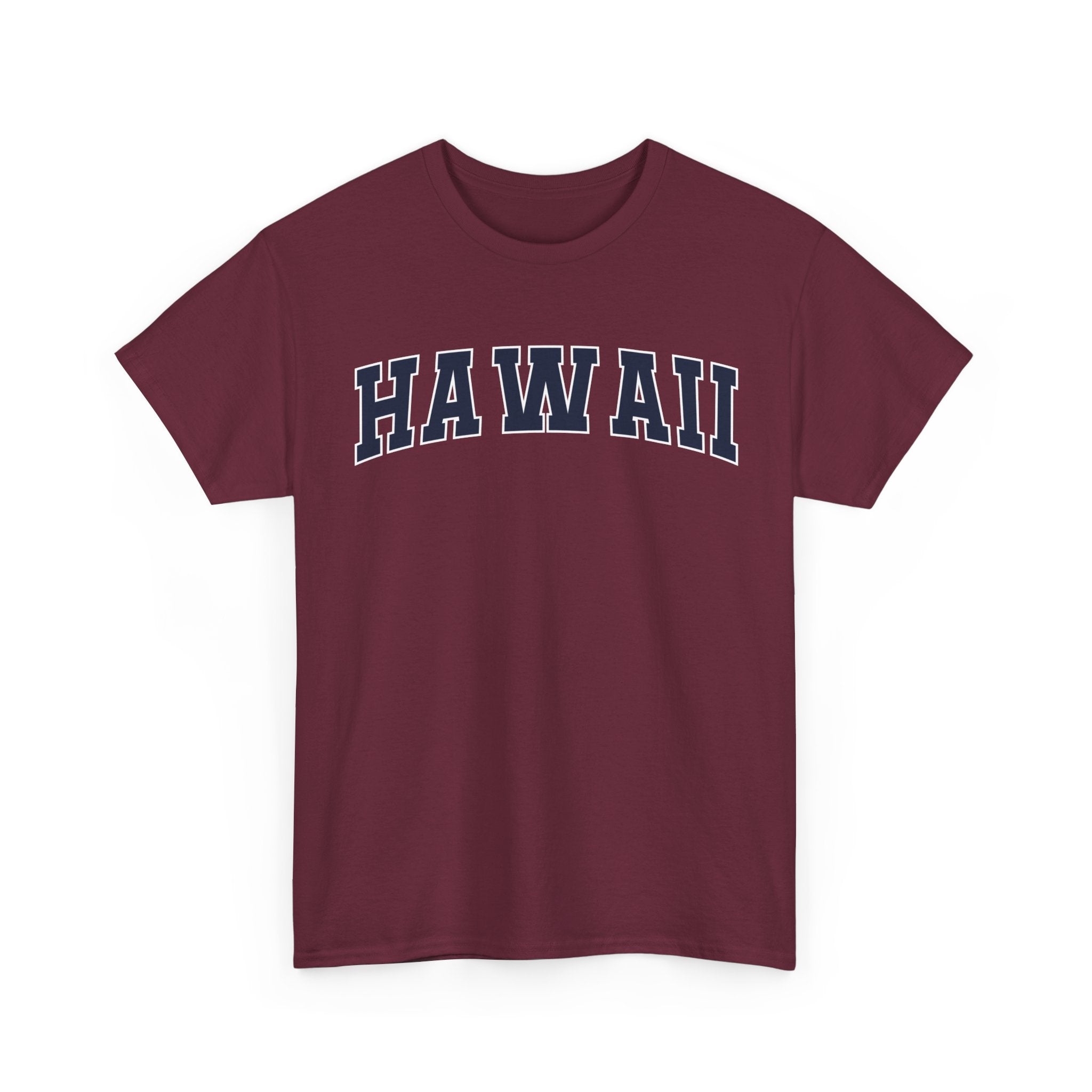 Hawaii Vintage Varsity Unisex T-shirt - Maroon / S - T-Shirt