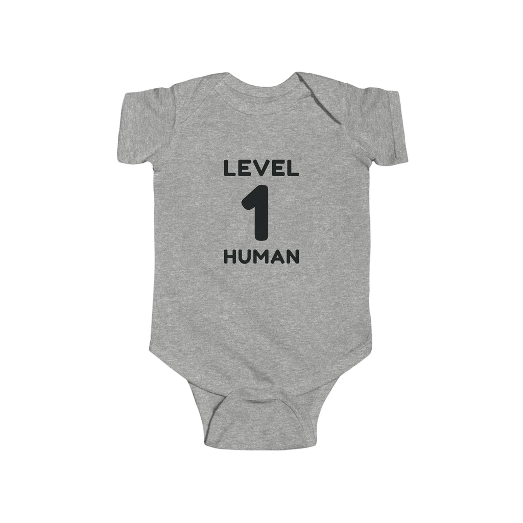 Level 1 Human Baby Bodysuit | Anime & Isekai Fan Onesie