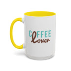 Coffee Lover Accent Mug - 15oz / Yellow