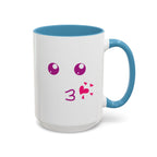 Cute Kiss Smiley Face Mug | XOXO Coffee Cup