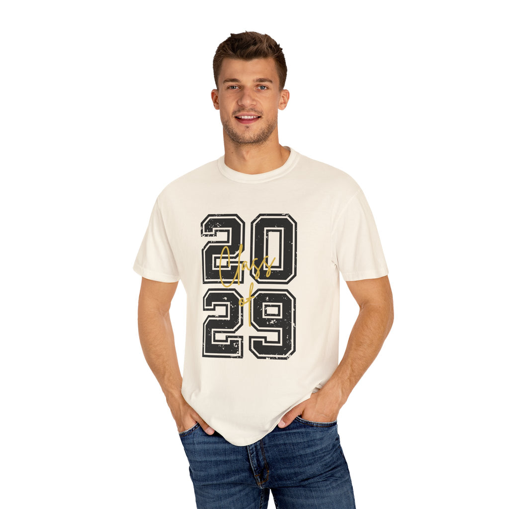 Class of 2029 Vintage Unisex T-Shirt Trendy Graphic Tee for Celebrations Comfortable Everyday Wear Unique Gift Idea