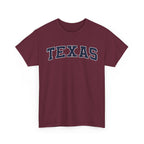 Texas Vintage Varsity Unisex T-shirt - Maroon / S - T-Shirt