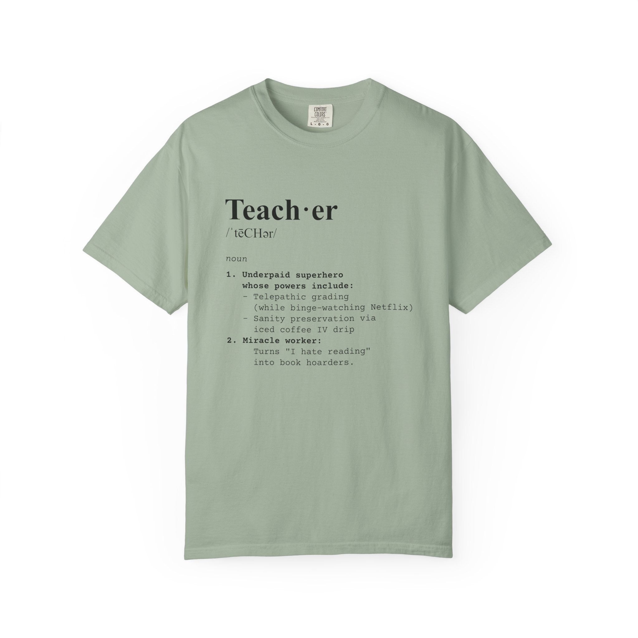 Teacher Definition T-Shirt (V1) - Bay / S - T-Shirt