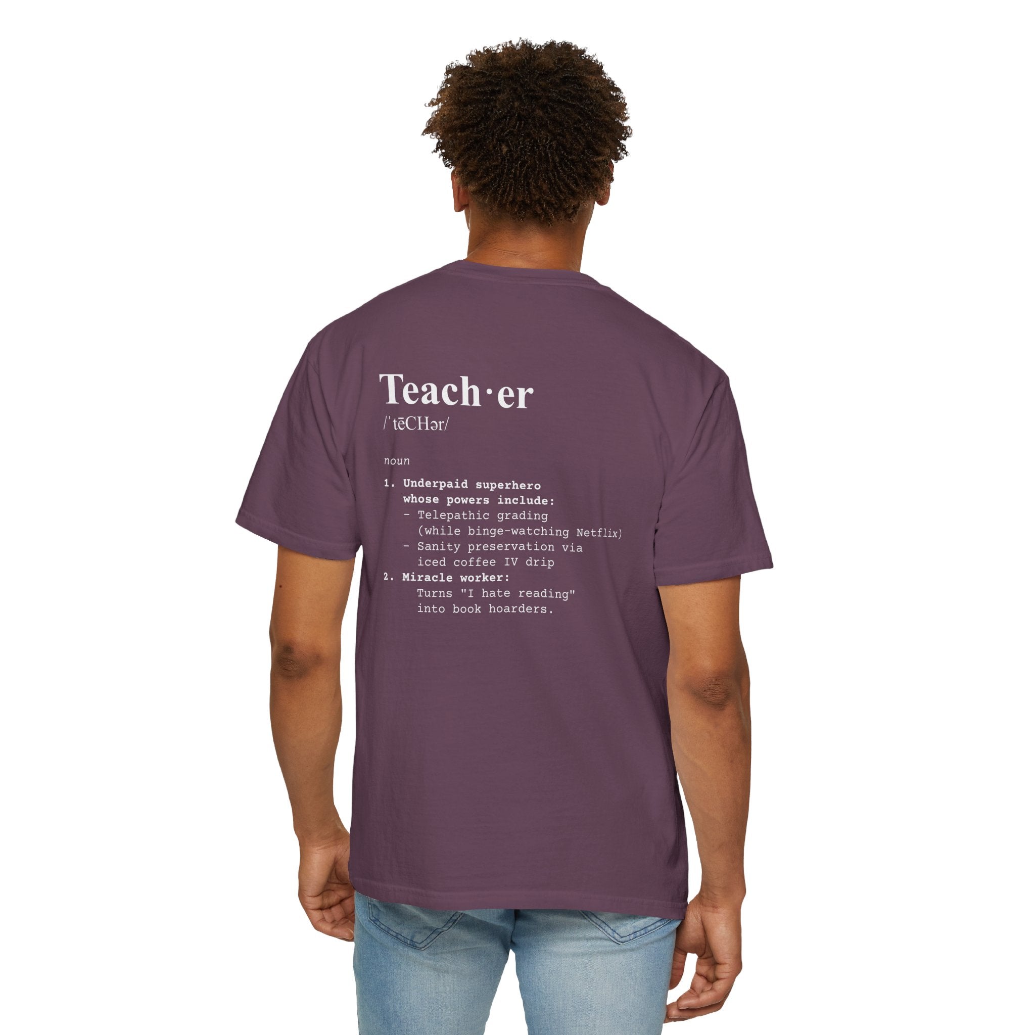Teacher Definition T-Shirt (V1 - Back Print) - T-Shirt