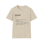 School Definition T-Shirt (V2) - Sand / S - T-Shirt