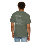Teacher Definition T-Shirt (V1 - Back Print) - T-Shirt