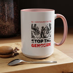 Stop the Genocide Accent Coffee Mug