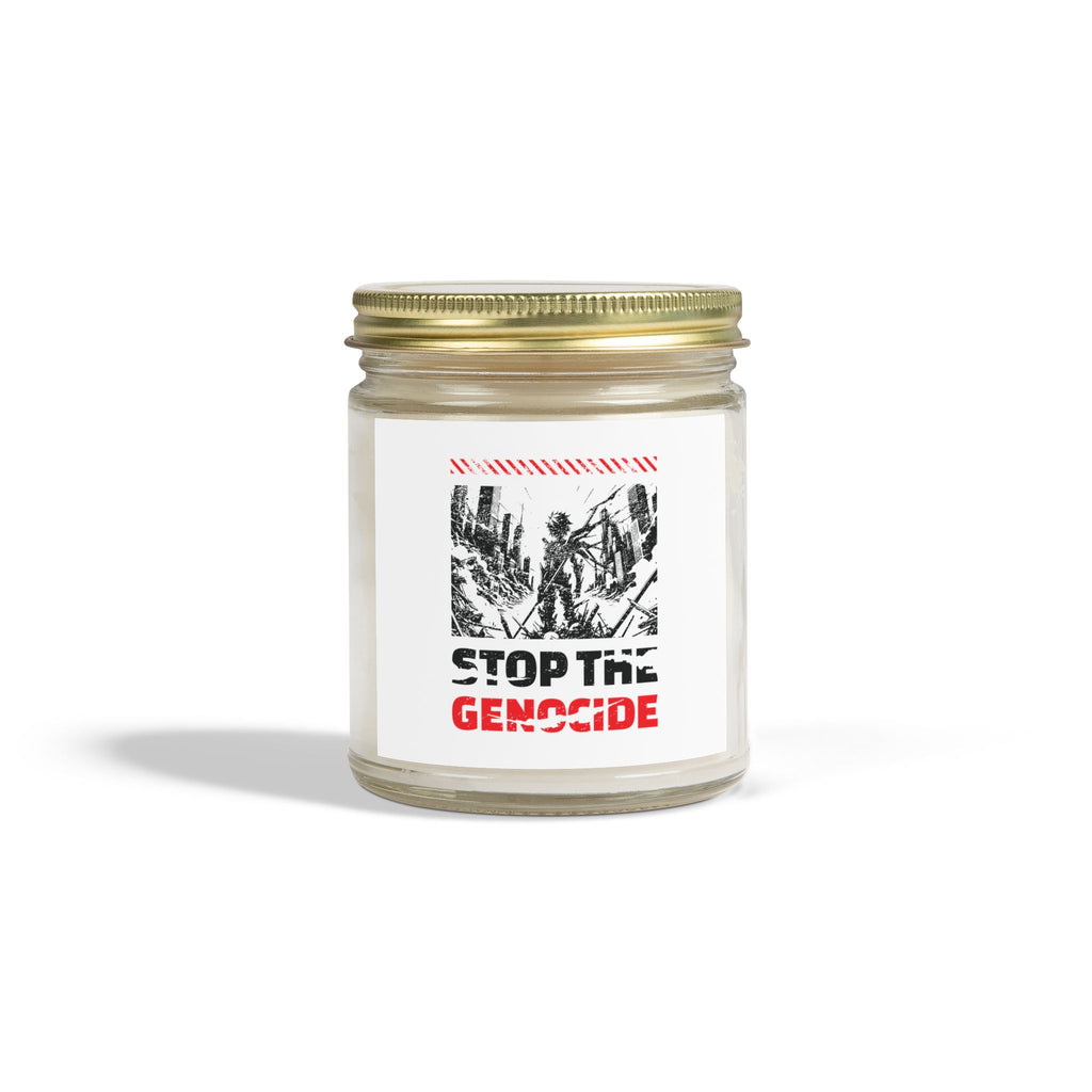 Stop the Genocide Scented Candles - 9oz / Clear / Lavender - Home Decor