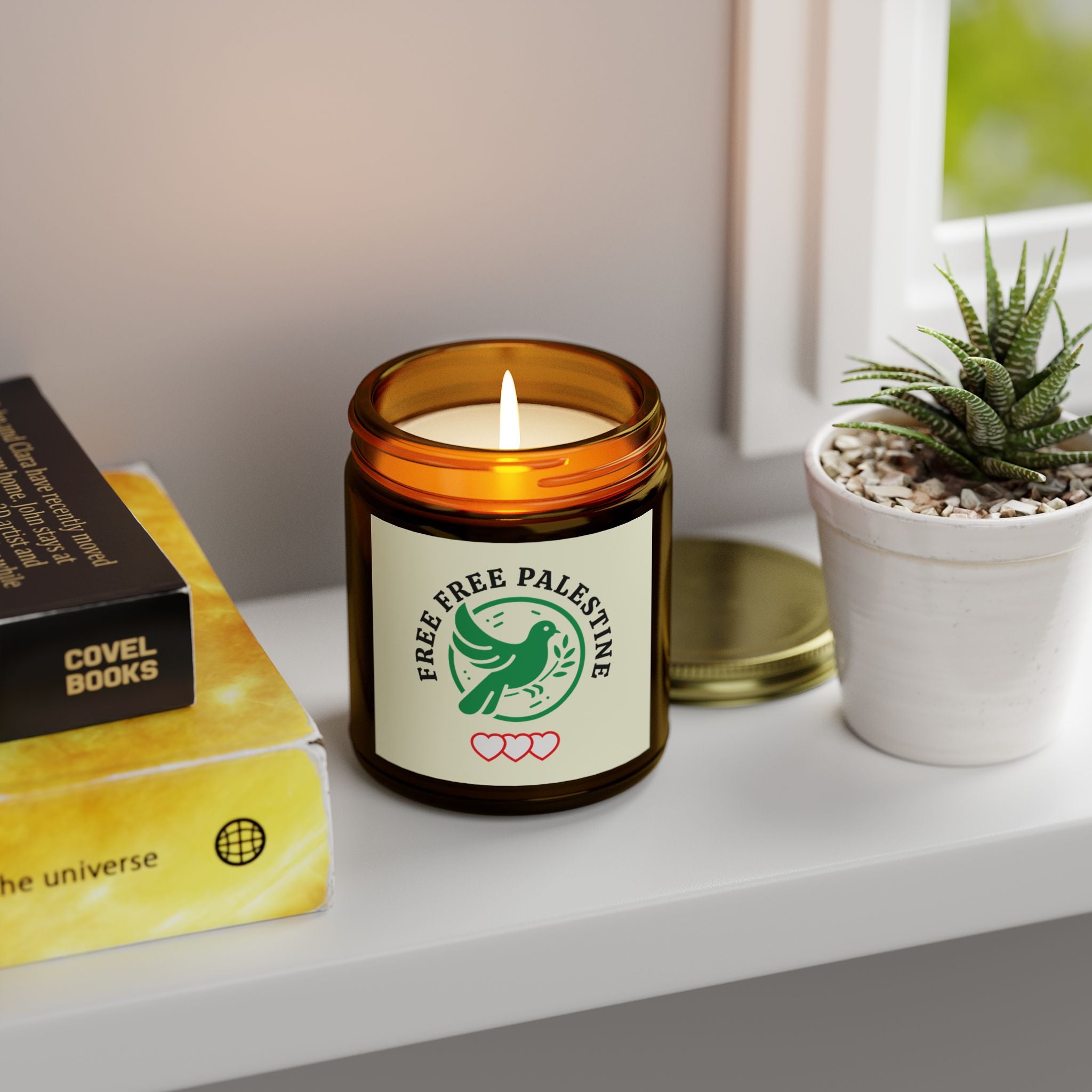 Free Palestine Scented Candles - Home Decor