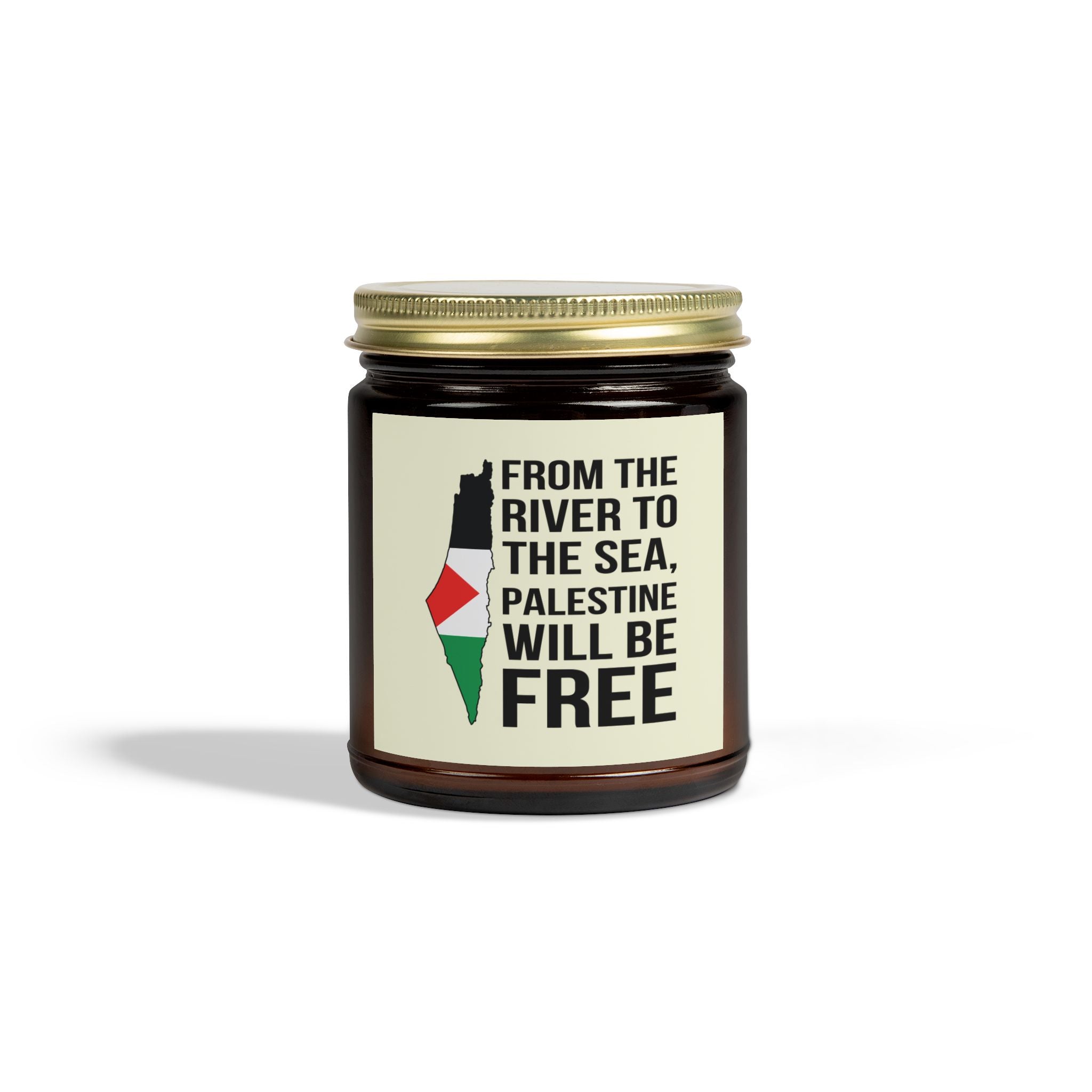 Palestine Freedom Scented Candles - 9oz / Amber / Cinnamon Chai - Home Decor