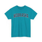 Nebraska Vintage Varsity Unisex T-shirt - Tropical Blue / S - T-Shirt