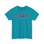 Delaware Vintage Varsity Unisex T-shirt - Tropical Blue / S - T-Shirt