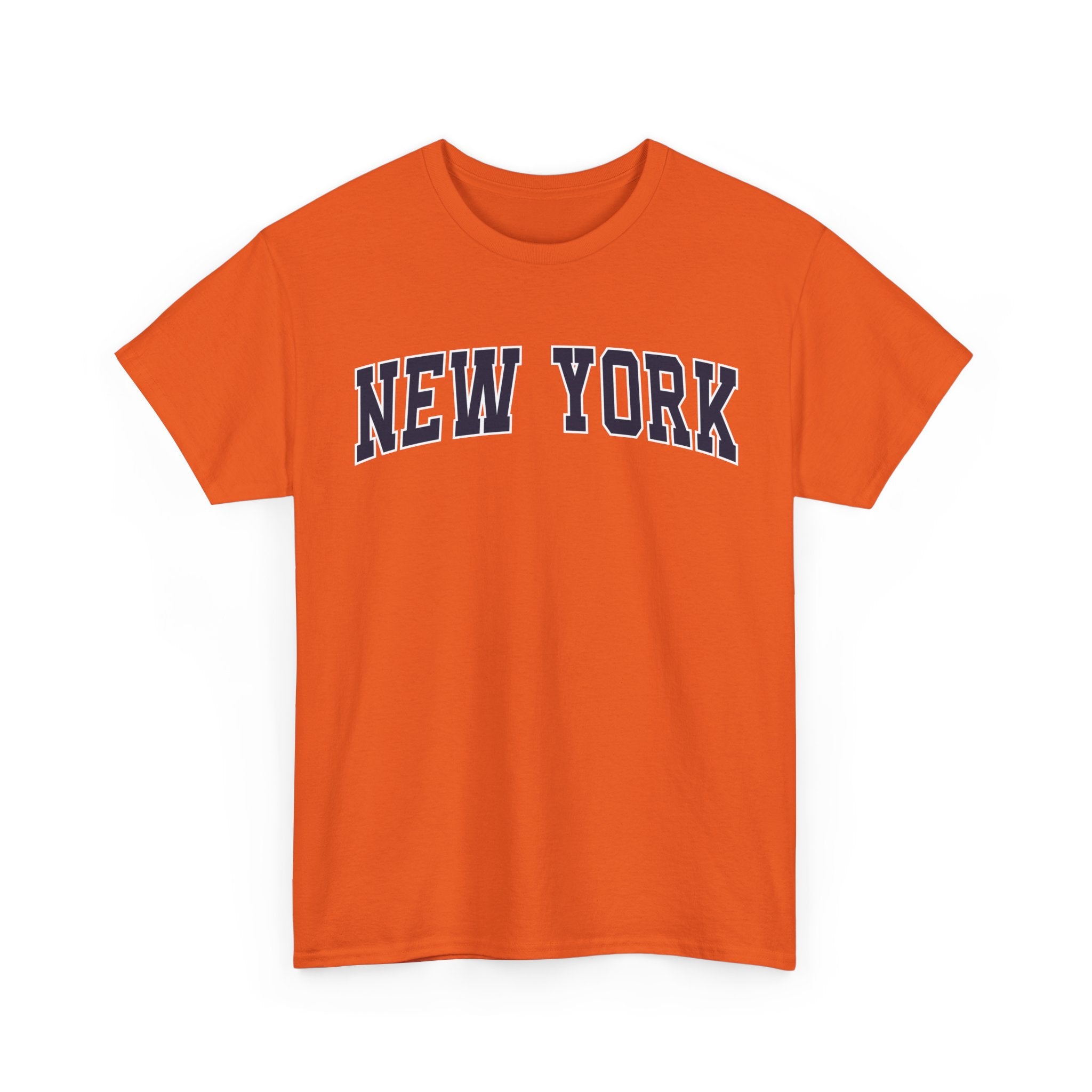 New York Vintage Varsity Unisex T-shirt - Orange / S - T-Shirt