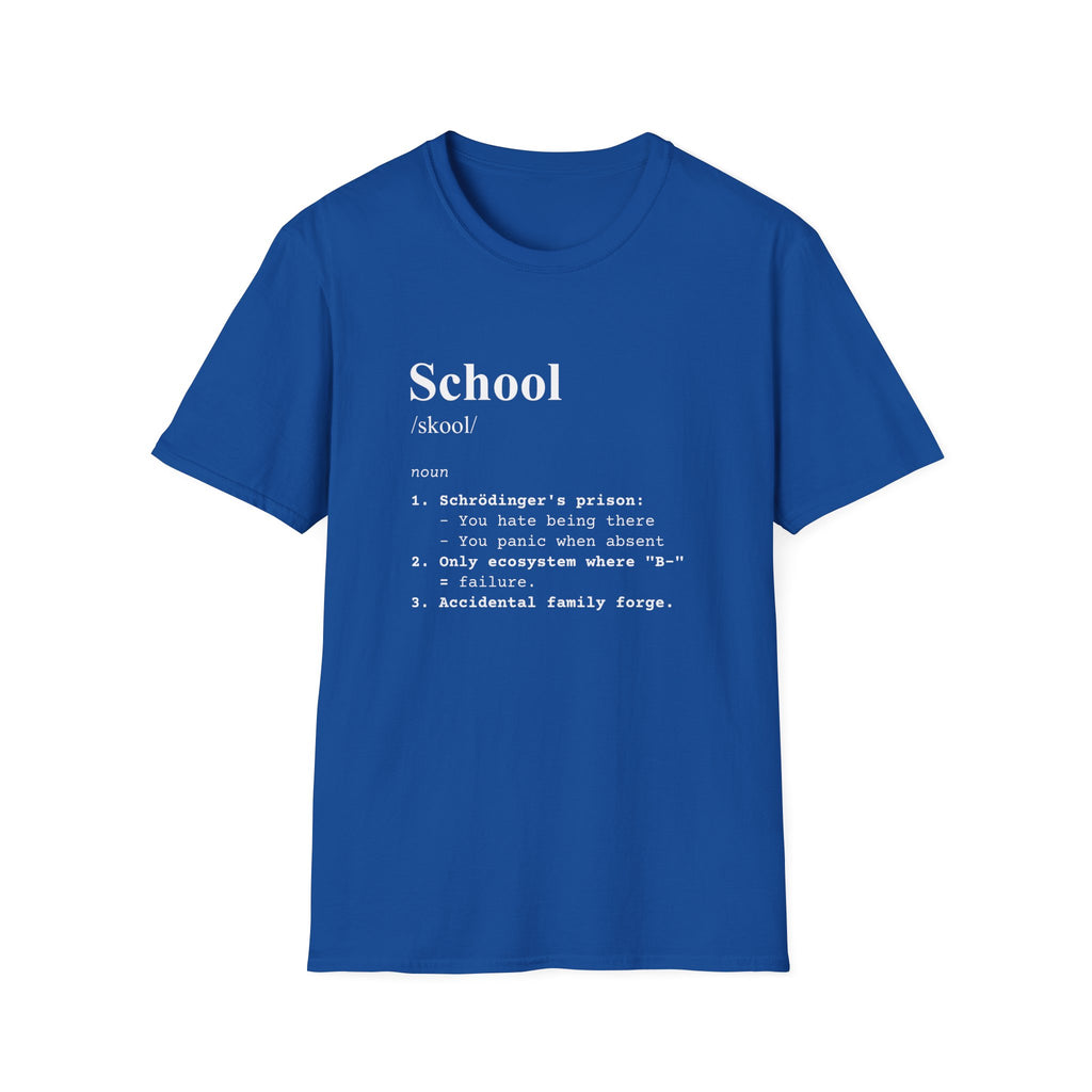 School Definition T-Shirt (V5) - Royal / S - T-Shirt