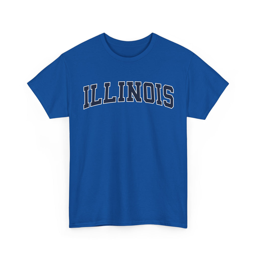 Illinois Vintage Varsity Unisex T-shirt - Royal / S - T-Shirt