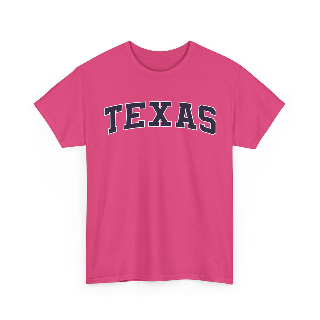 Texas Vintage Varsity Unisex T-shirt - Heliconia / S - T-Shirt