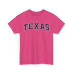 Texas Vintage Varsity Unisex T-shirt - Heliconia / S - T-Shirt