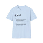 School Definition T-Shirt (V3) - Light Blue / S - T-Shirt