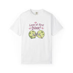 ’Love At First DINK’ Pickleball T-Shirt | Funny Couples Gift Tee - White / S