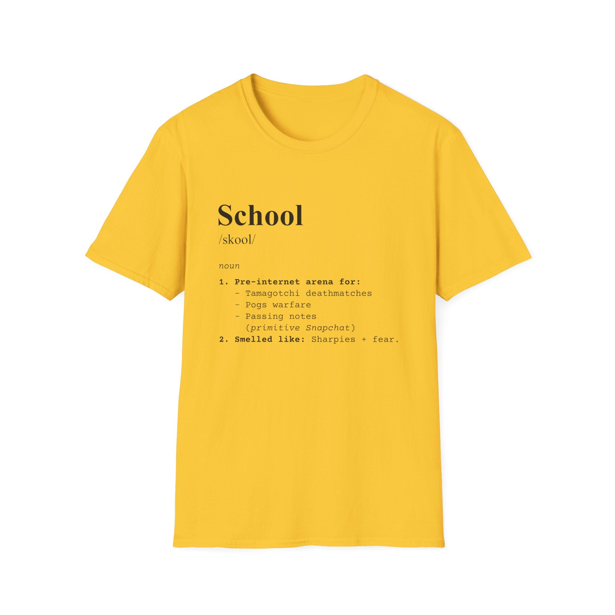 School Definition T-Shirt (V4) - Daisy / S - T-Shirt