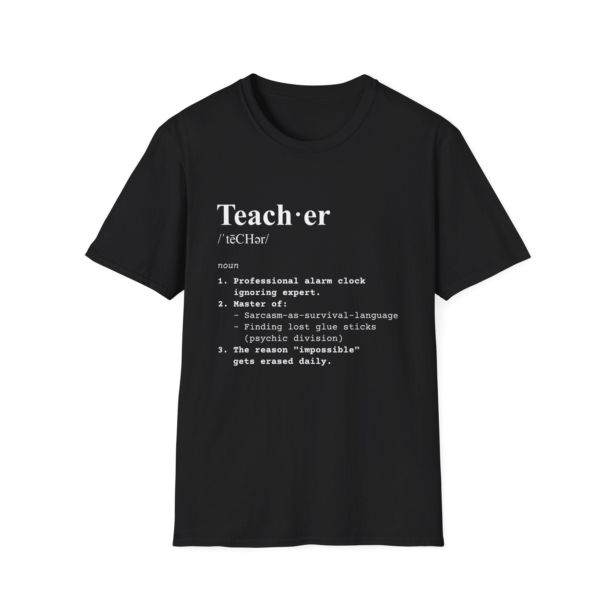 Teacher Definition T-Shirt (V3) - Black / S - T-Shirt