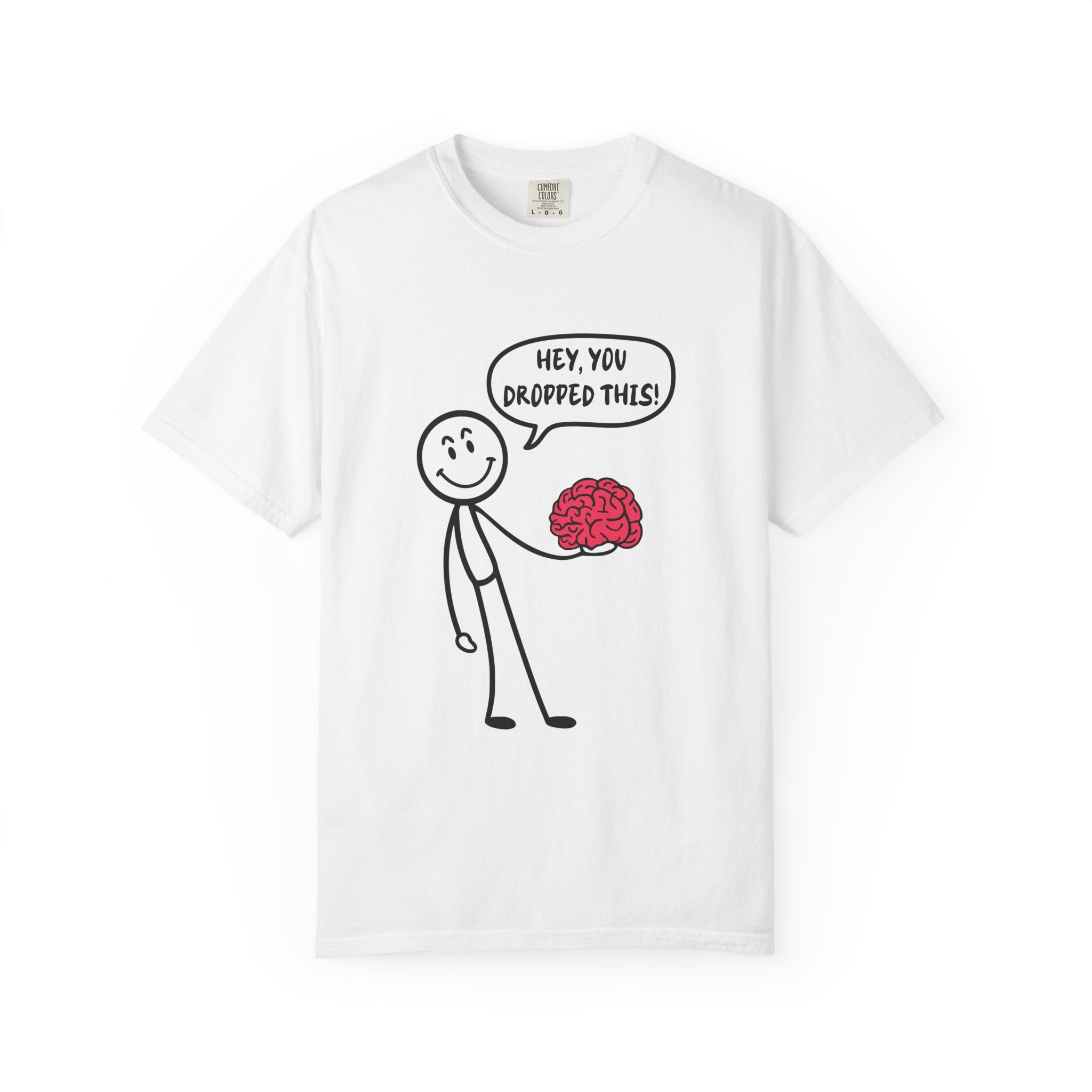 Brainy Humor Graphic Tee | Funny Nerdy Gift Idea - White / S - T-Shirt