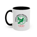 Free Palestine Accent Coffee Mug - 11oz / Black