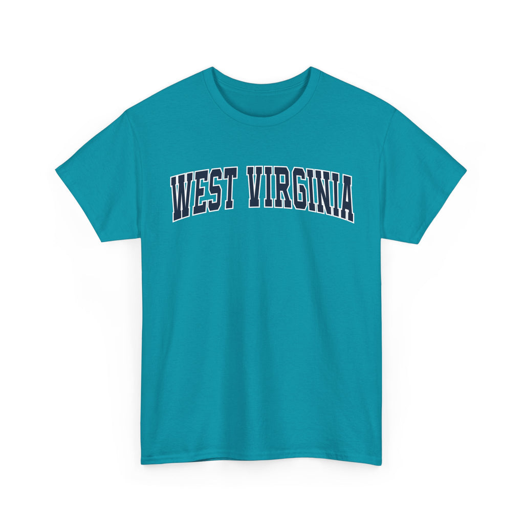West Virginia Vintage Varsity Unisex T-shirt - Tropical Blue / S - T-Shirt