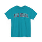 West Virginia Vintage Varsity Unisex T-shirt - Tropical Blue / S - T-Shirt