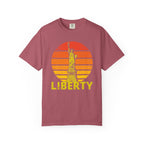 Liberty Statue Vintage T-Shirt - Crimson / S