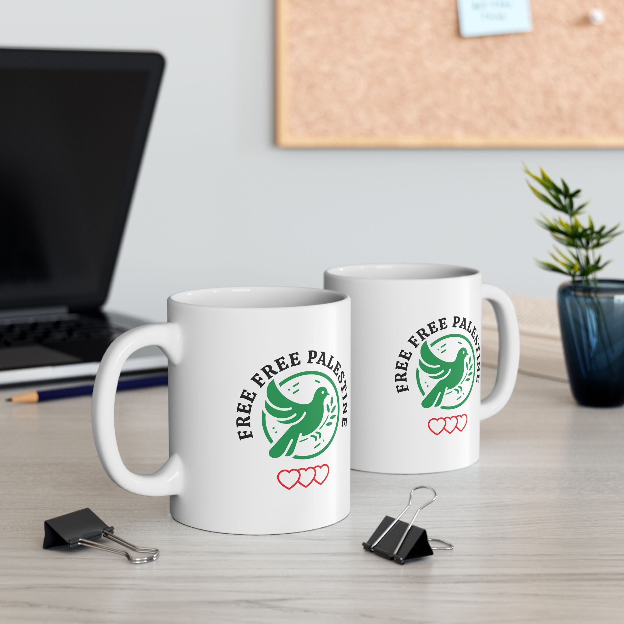 Free Palestine Ceramic Mug