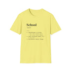School Definition T-Shirt (V5) - Cornsilk / S - T-Shirt