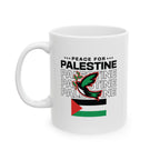 Peace for Palestine Ceramic Mug - 11oz
