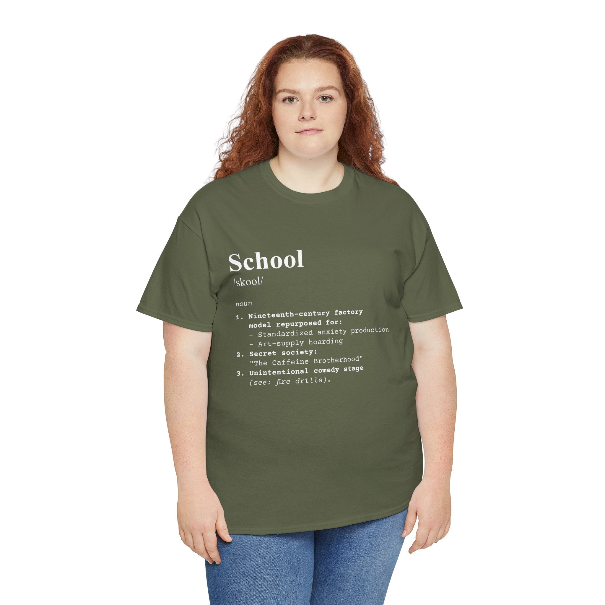 School Definition Unisex Tee Perfect for Students Teachers Casual Wear Back to School Birthday Gifts Graduation