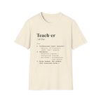 Teacher Definition T-Shirt (V4) - Natural / S - T-Shirt