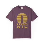 NYC Sunset Graphic T-Shirt - Berry / S