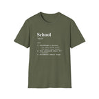 School Definition T-Shirt (V5) - Military Green / S - T-Shirt