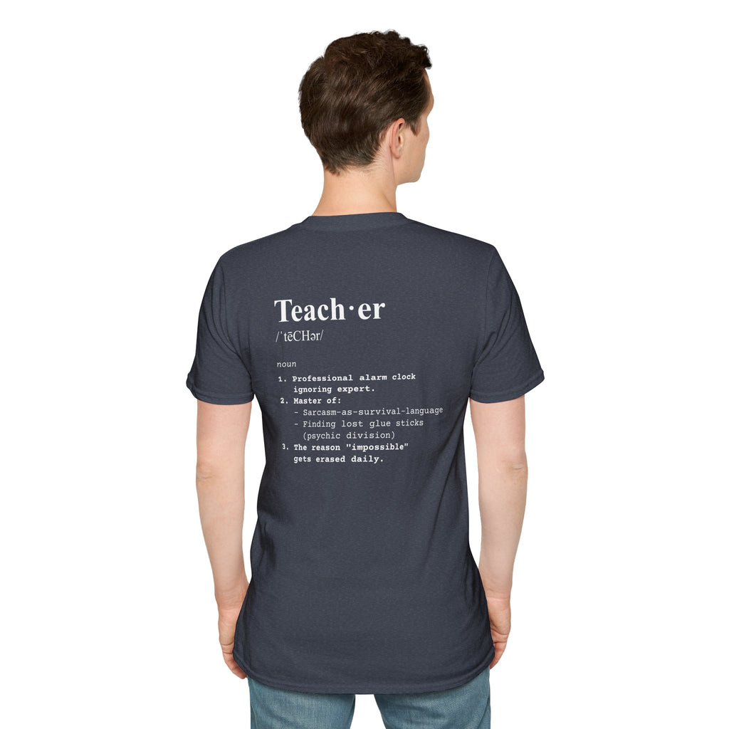 Teacher Definition T-Shirt (V3 - Back Print) - T-Shirt
