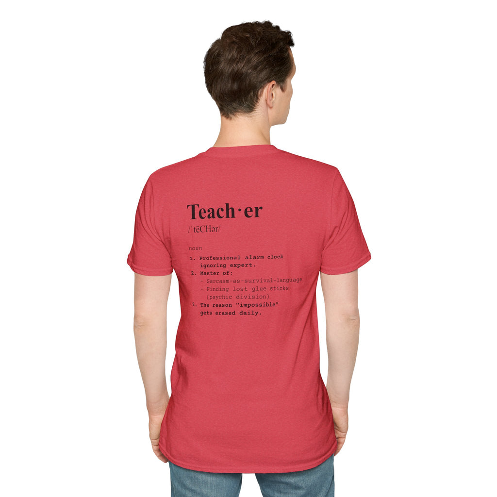 Teacher Definition T-Shirt (V3 - Back Print) - T-Shirt