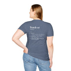 Teacher Definition T-Shirt (V5 - Back Print) - T-Shirt
