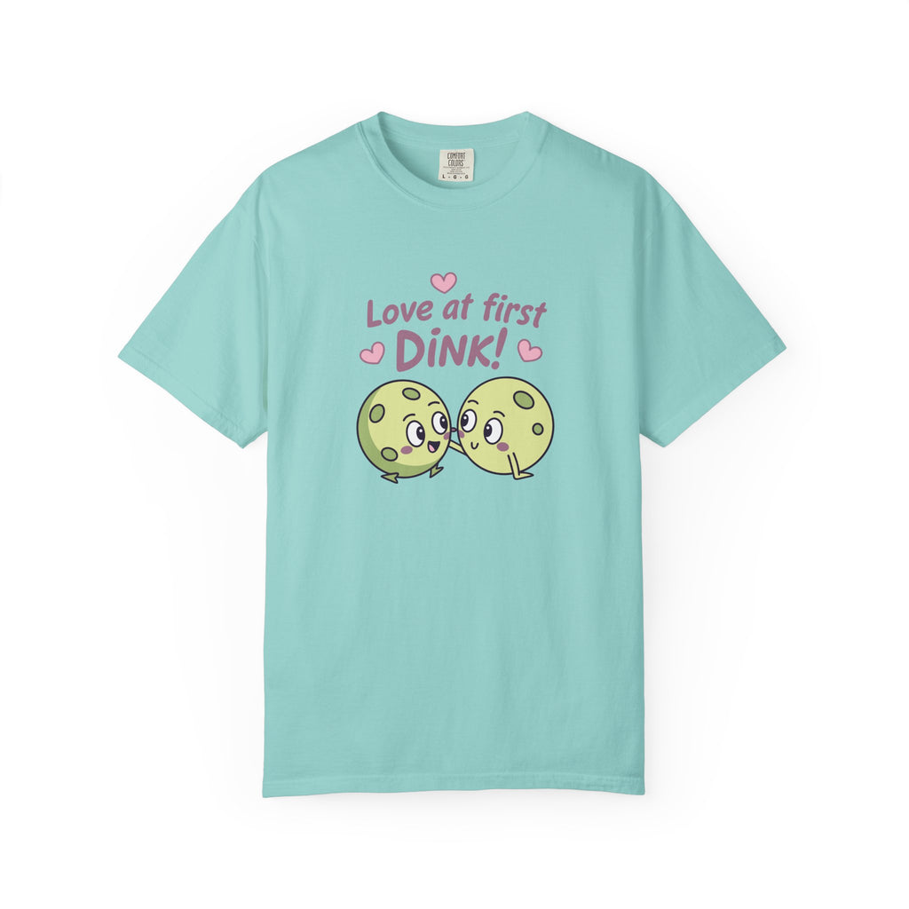 ’Love At First DINK’ Pickleball T-Shirt | Funny Couples Gift Tee - Chalky Mint / S