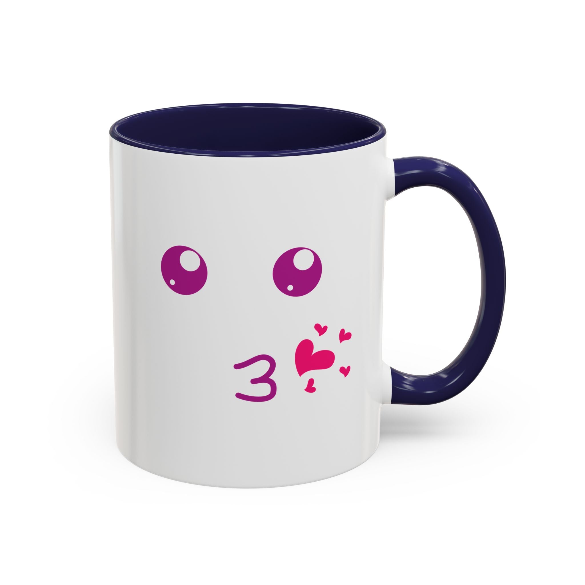 Cute Kiss Smiley Face Mug | XOXO Coffee Cup