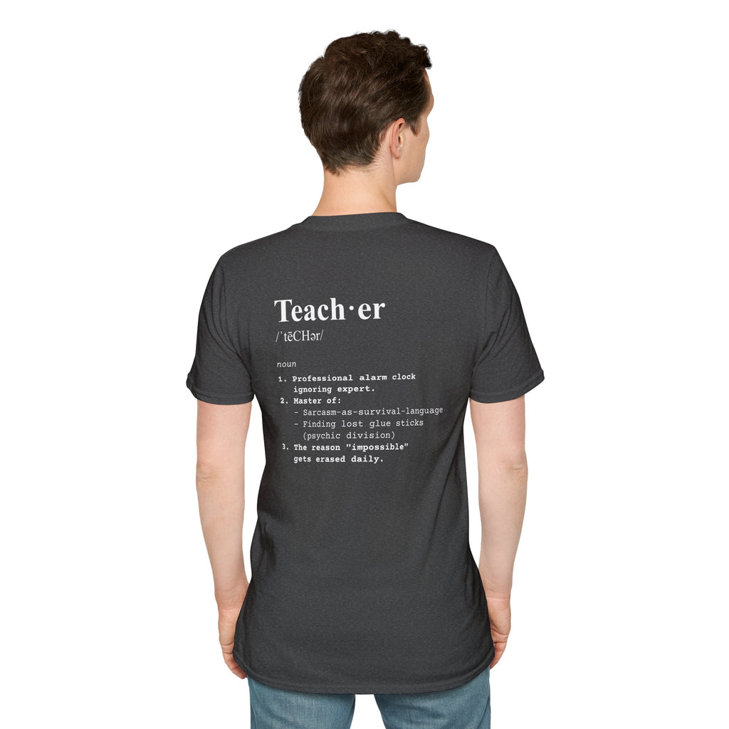 Teacher Definition T-Shirt (V3 - Back Print) - T-Shirt