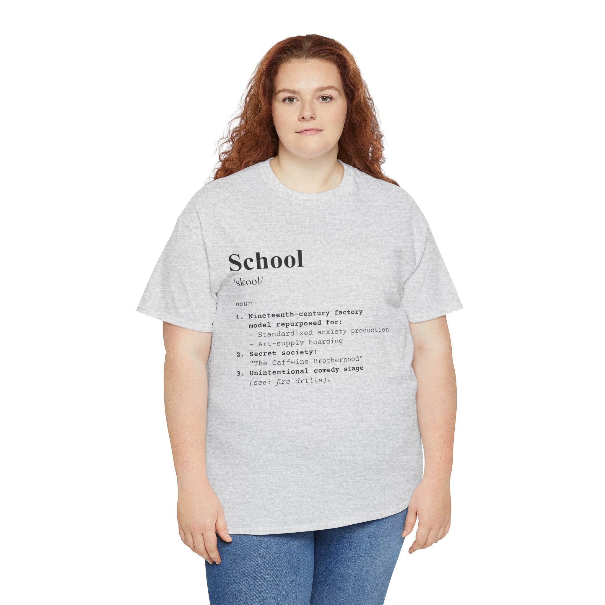 School Definition Unisex Tee Perfect for Students Teachers Casual Wear Back to School Birthday Gifts Graduation