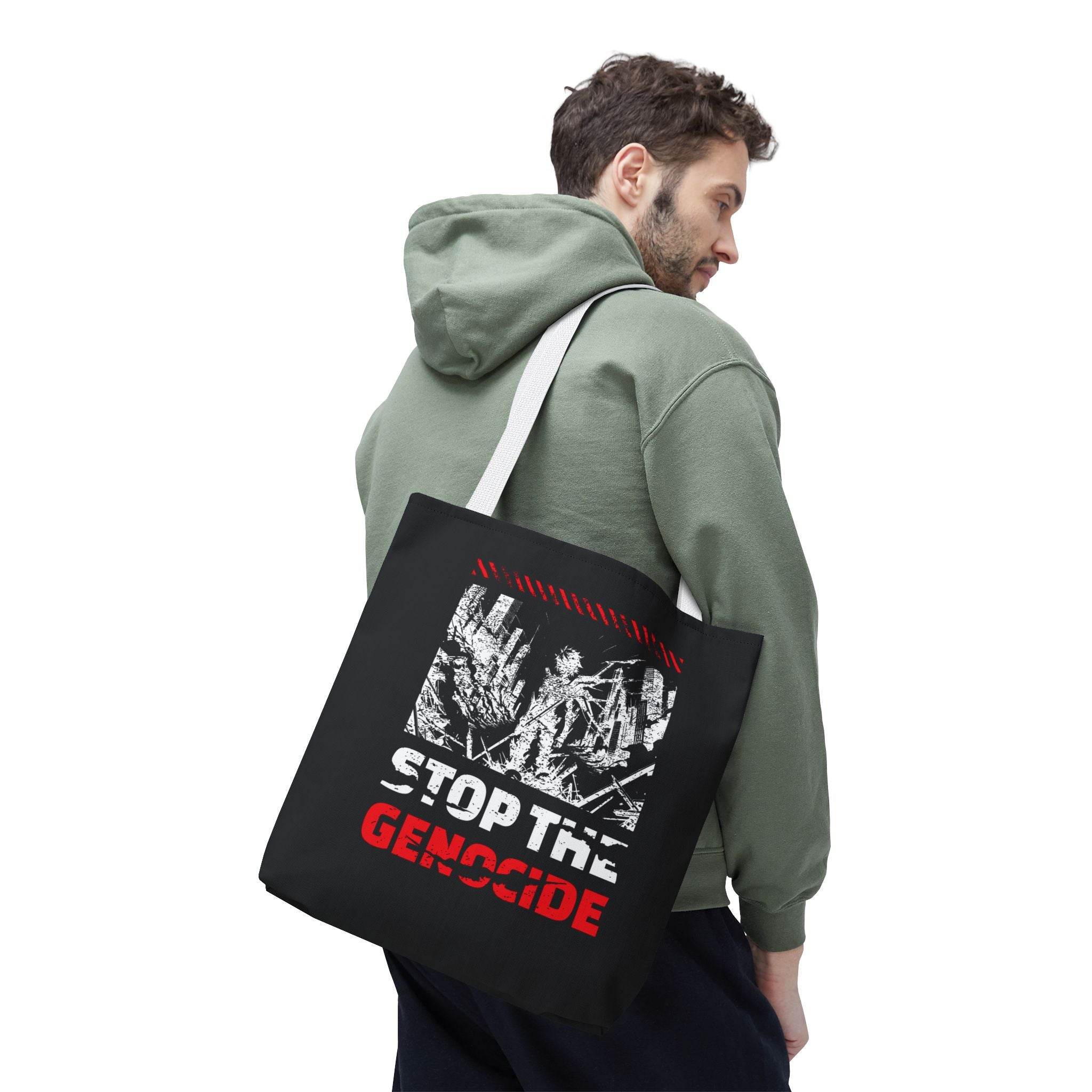 Stop the Genocide Tote Bag - Bags