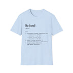 School Definition T-Shirt (V1) - Light Blue / S - T-Shirt